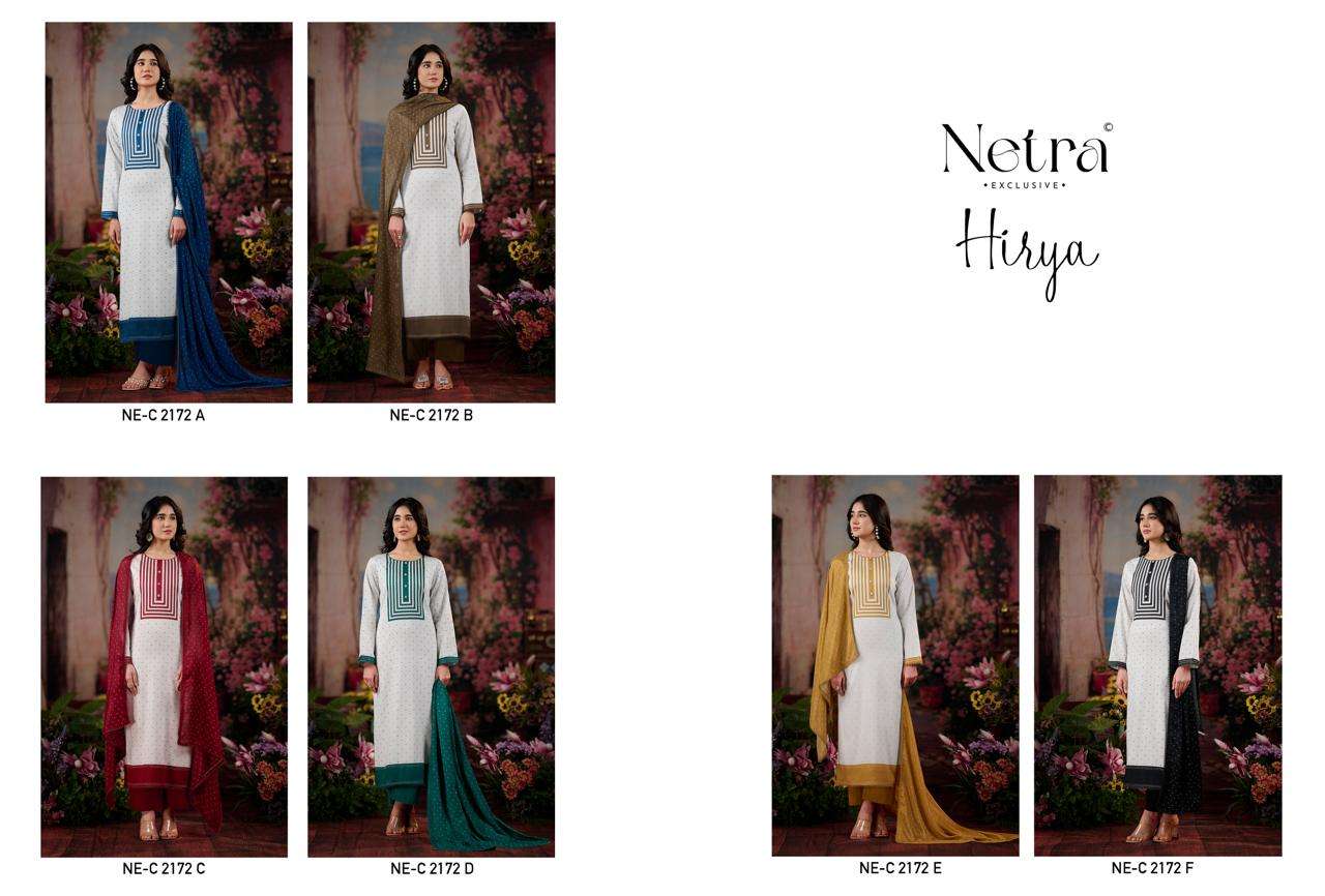 Hirya Netra Cotton Pant Style Suits Wholesale