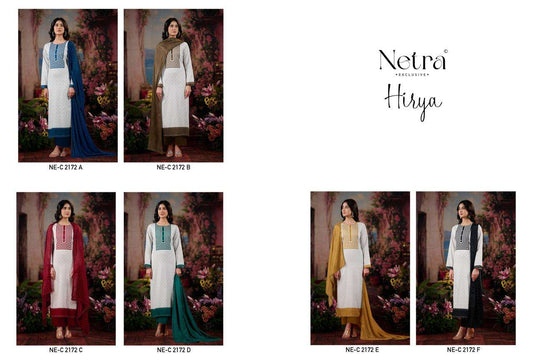 Hirya Netra Cotton Pant Style Suits Wholesale
