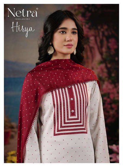 Hirya Netra Cotton Pant Style Suits Wholesale
