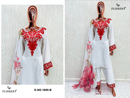 Hit 1085 Ab Florent Georgette Pakistani Readymade Suits Wholesaler Ahmedabad