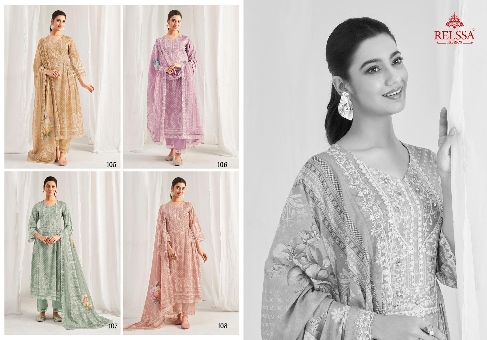 Hit List Kenny Relssa Fabrics Cotton Pant Style Suits Exporter India