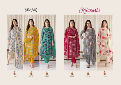 Hitakashi Simar Viscose Muslin Pant Style Suits Supplier Gujarat