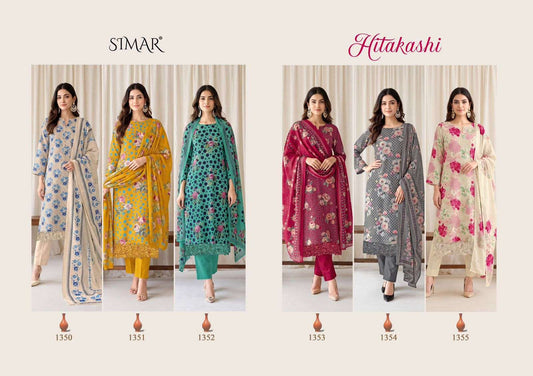 Hitakashi Simar Viscose Muslin Pant Style Suits Supplier Gujarat