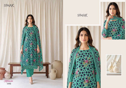 Hitakashi Simar Viscose Muslin Pant Style Suits Supplier Gujarat