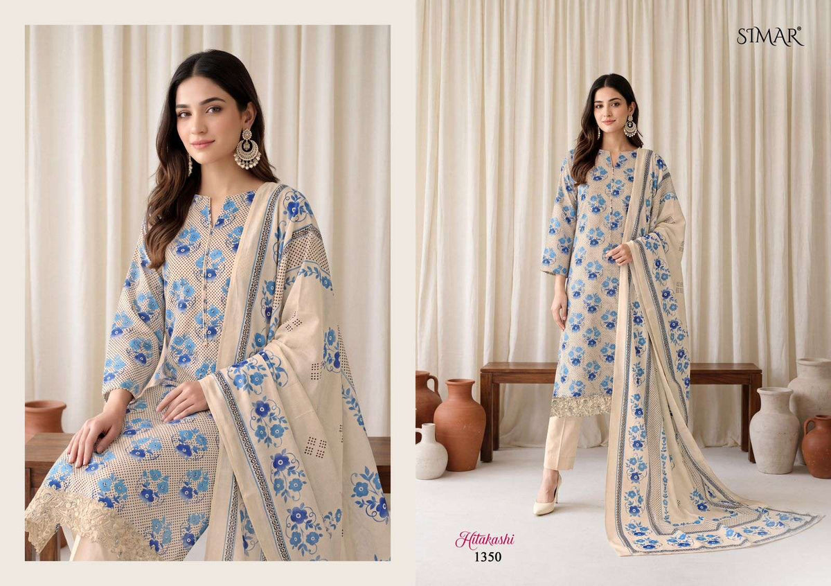 Hitakashi Simar Viscose Muslin Pant Style Suits Supplier Gujarat