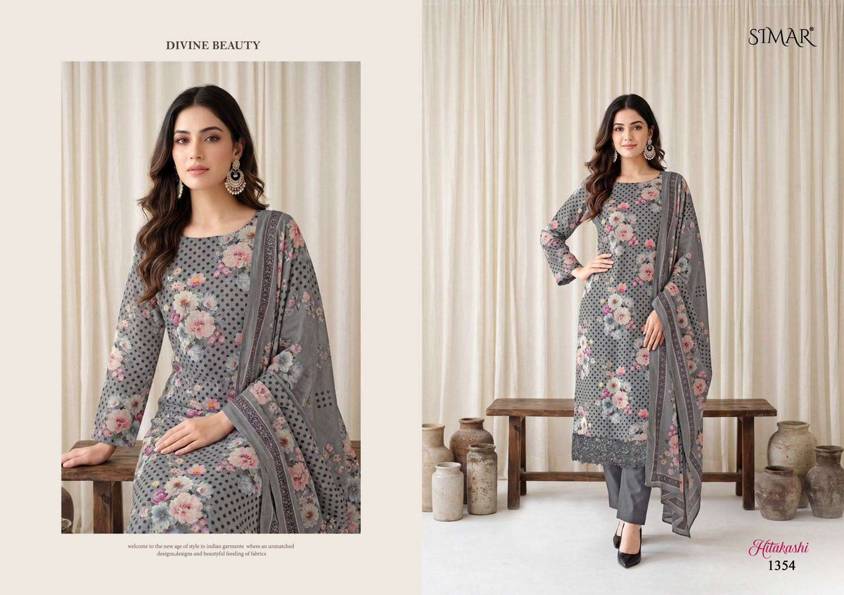 Hitakashi Simar Corduroy Pashmina Suits Wholesaler