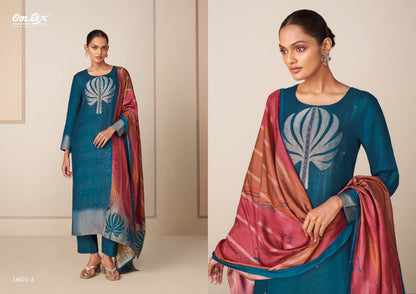 Hitakshi Omtex Silk Jacquard Pant Style Suits Manufacturer