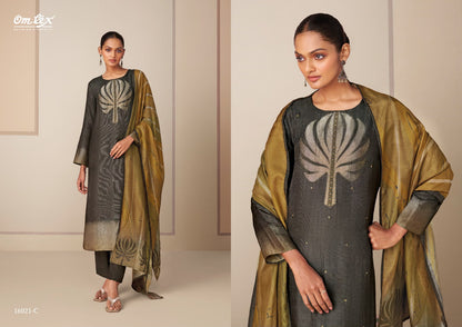 Hitakshi Omtex Silk Jacquard Pant Style Suits Manufacturer