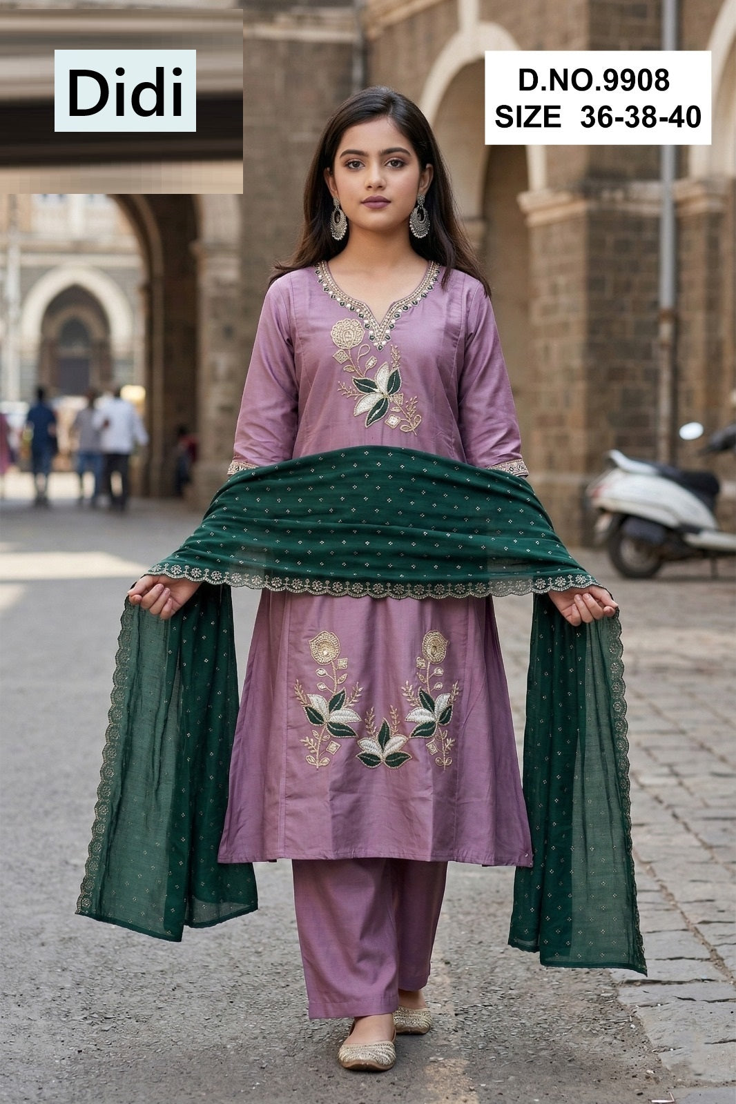 Hitisha Dn 9908 Didi Vichitra Silk Girls Readymade Pant Suits Manufacturer India