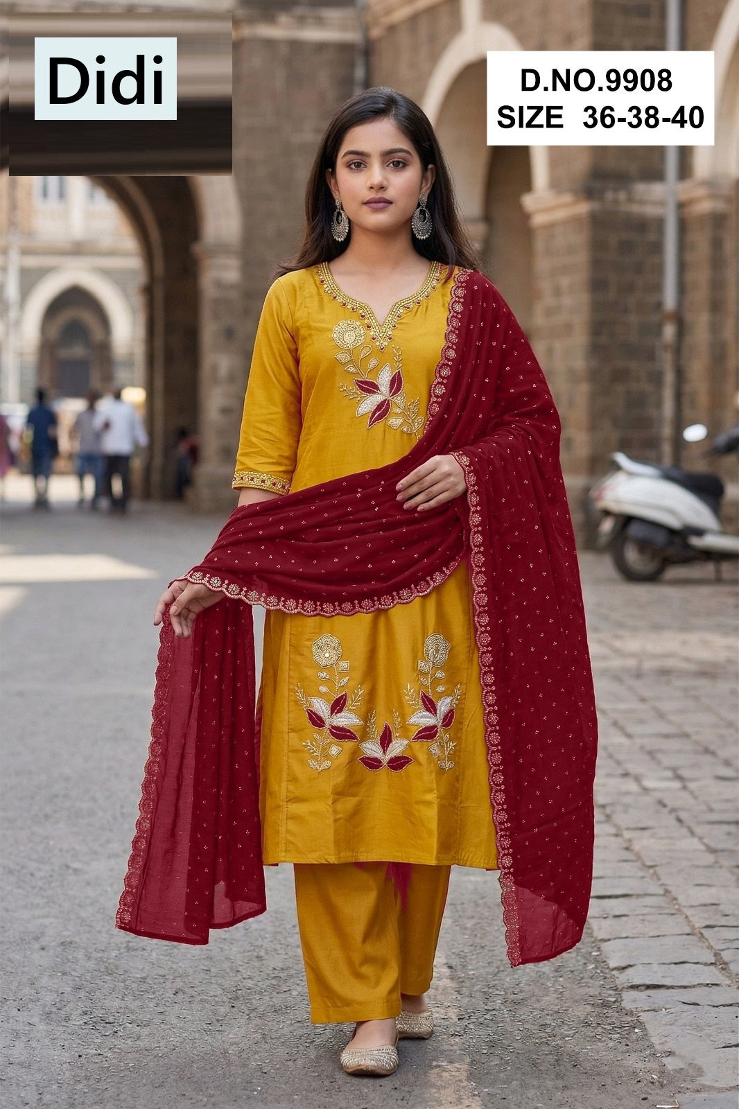 Hitisha Dn 9908 Didi Vichitra Silk Girls Readymade Pant Suits Manufacturer India
