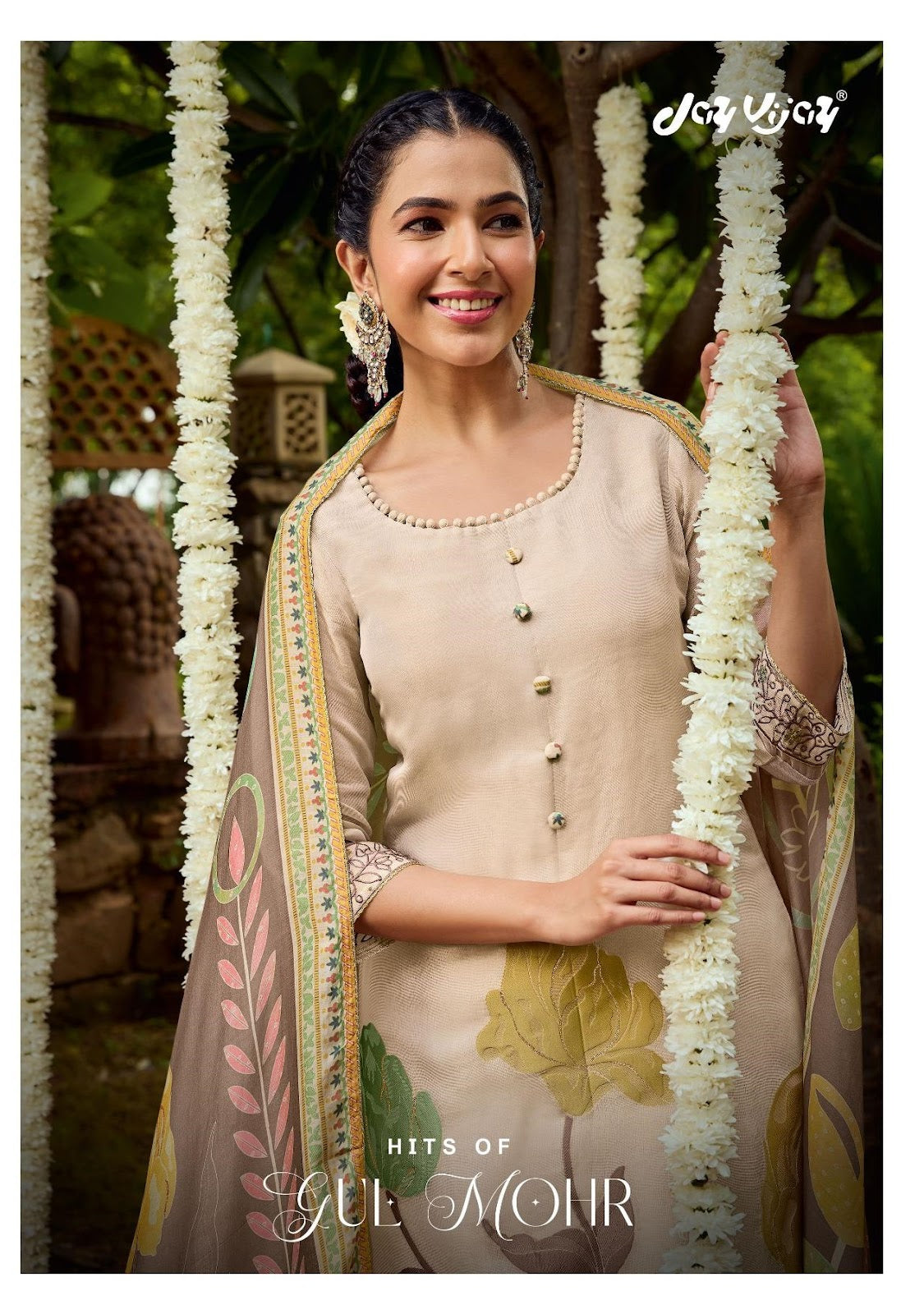 Hits Of Gul Mohr Jay Vijay Tissue Jacquard Pant Style Suits Supplier Ahmedabad