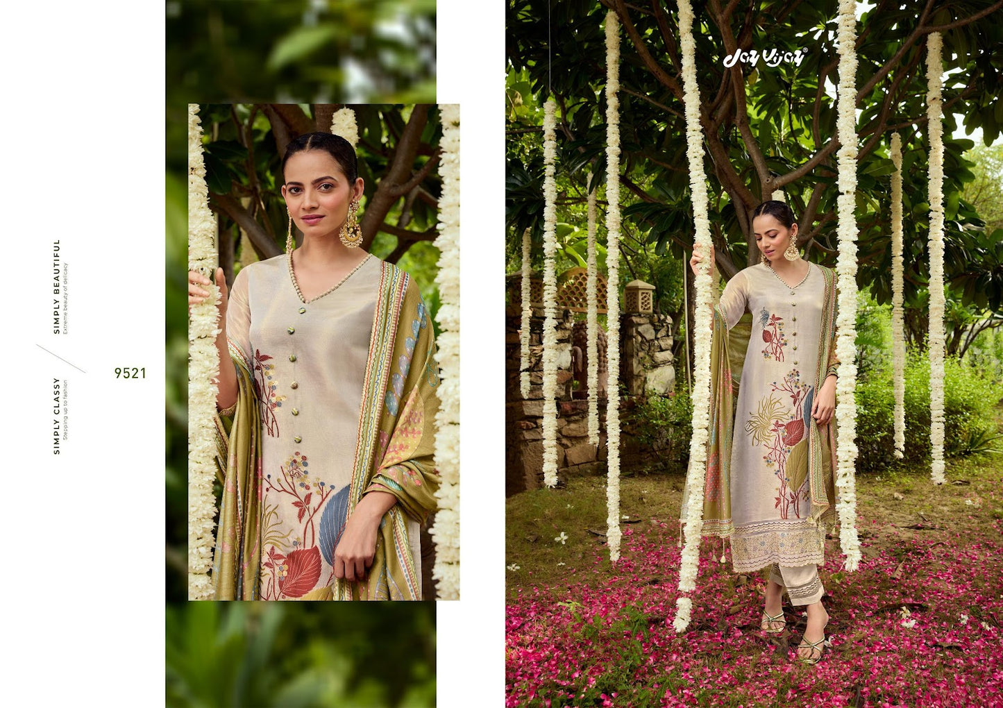 Hits Of Gul Mohr Jay Vijay Tissue Jacquard Pant Style Suits Supplier Ahmedabad
