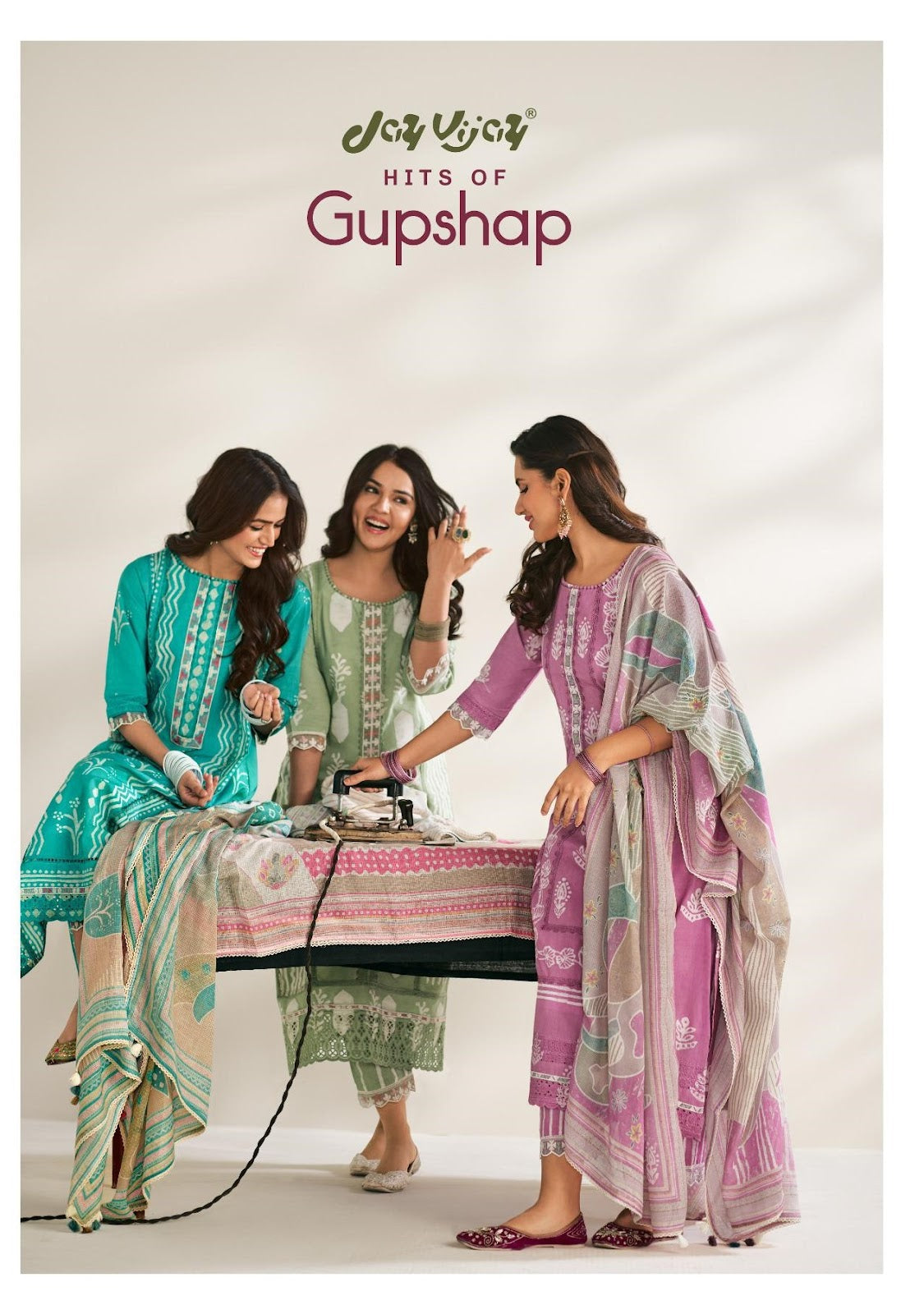 Hits Of Gupshap Jay Vijay Pure Cotton Pant Style Suits Supplier India