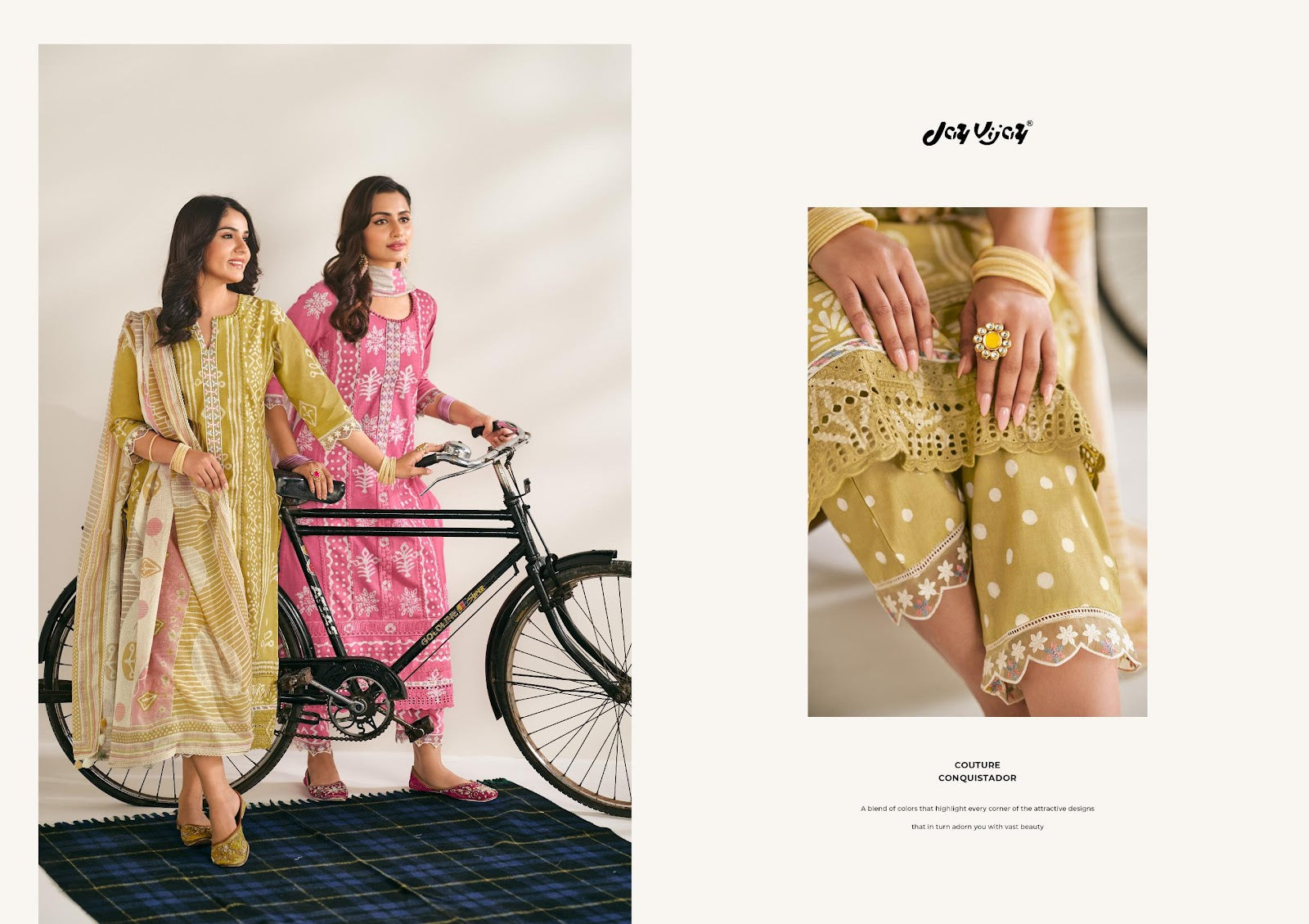 Hits Of Gupshap Jay Vijay Pure Cotton Pant Style Suits Supplier India