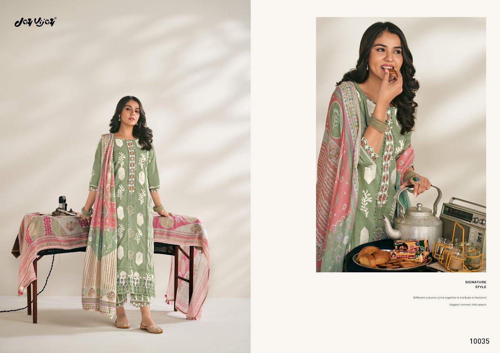 Hits Of Gupshap Jay Vijay Pure Cotton Pant Style Suits Supplier India