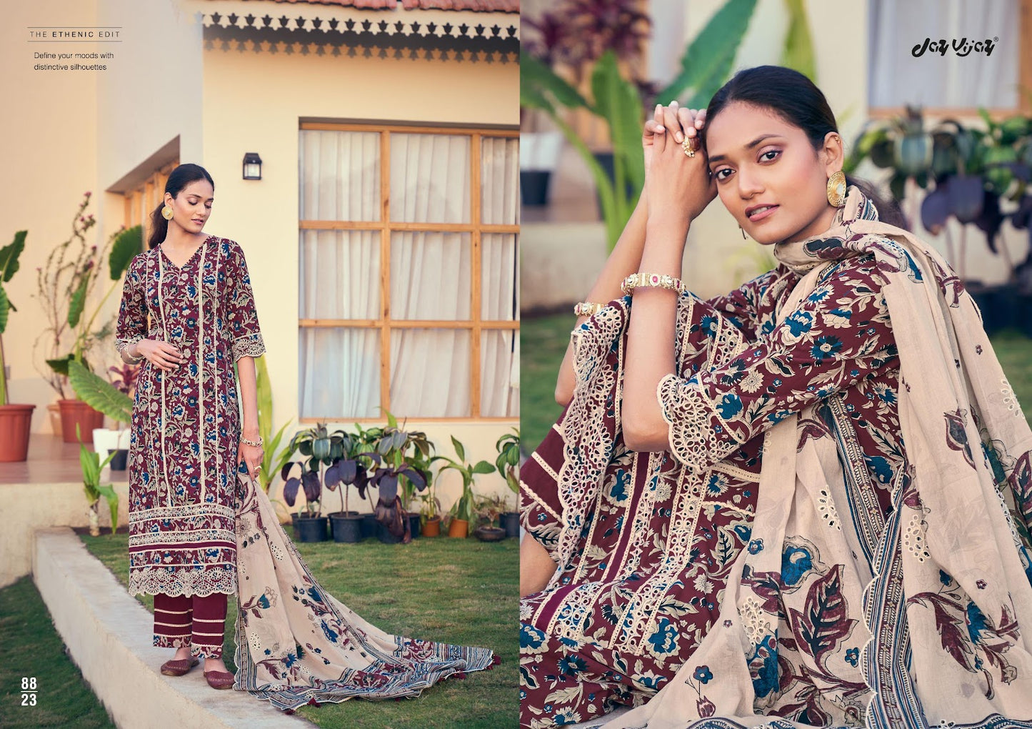 Hits Of Jahaan Jay Vijay Cotton Pant Style Suits Wholesale