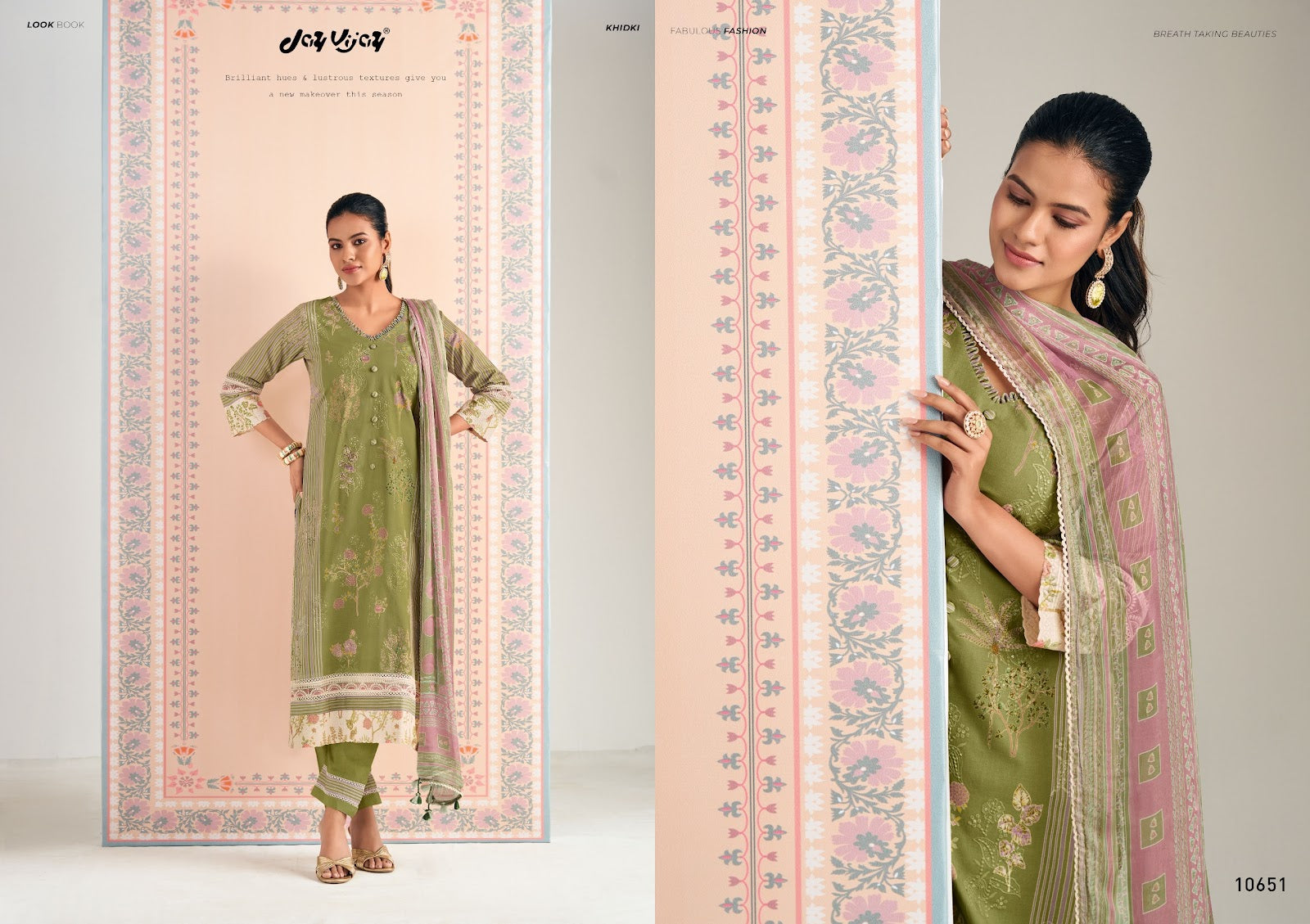 Hits Of Khidki Vol 4 Jay Vijay Cotton Pant Style Suits Wholesaler Ahmedabad