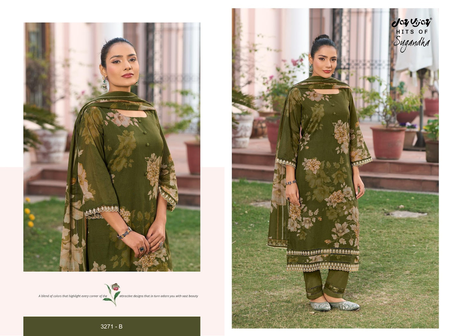 Hits Of Sugandha Jay Vijay Mal Mal Pant Style Suits Wholesaler Ahmedabad