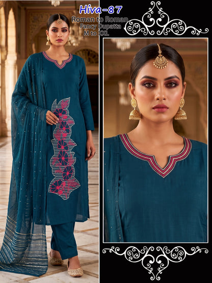Hiva Infinity Roman Readymade Pant Style Suits Manufacturer Ahmedabad