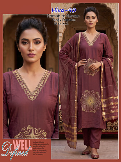 Hiva Infinity Roman Readymade Pant Style Suits Manufacturer Ahmedabad