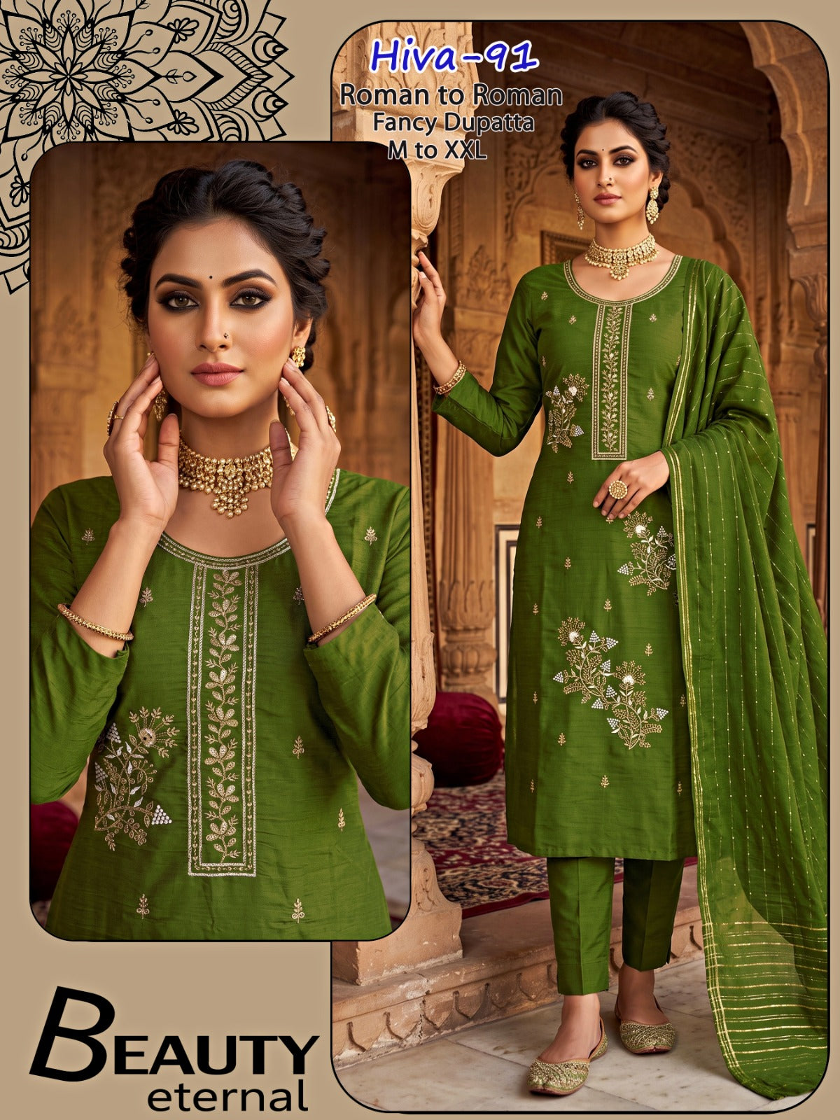 Hiva Infinity Roman Readymade Pant Style Suits Manufacturer Ahmedabad