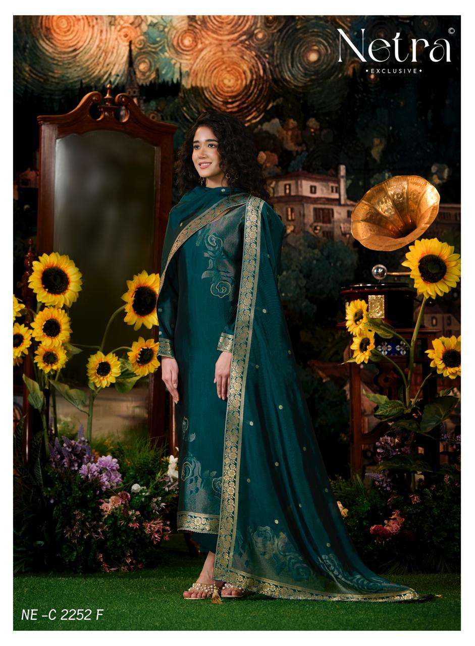 Hiva Vol 2 Netra Woven Silk Pant Style Suits Wholesale Rate