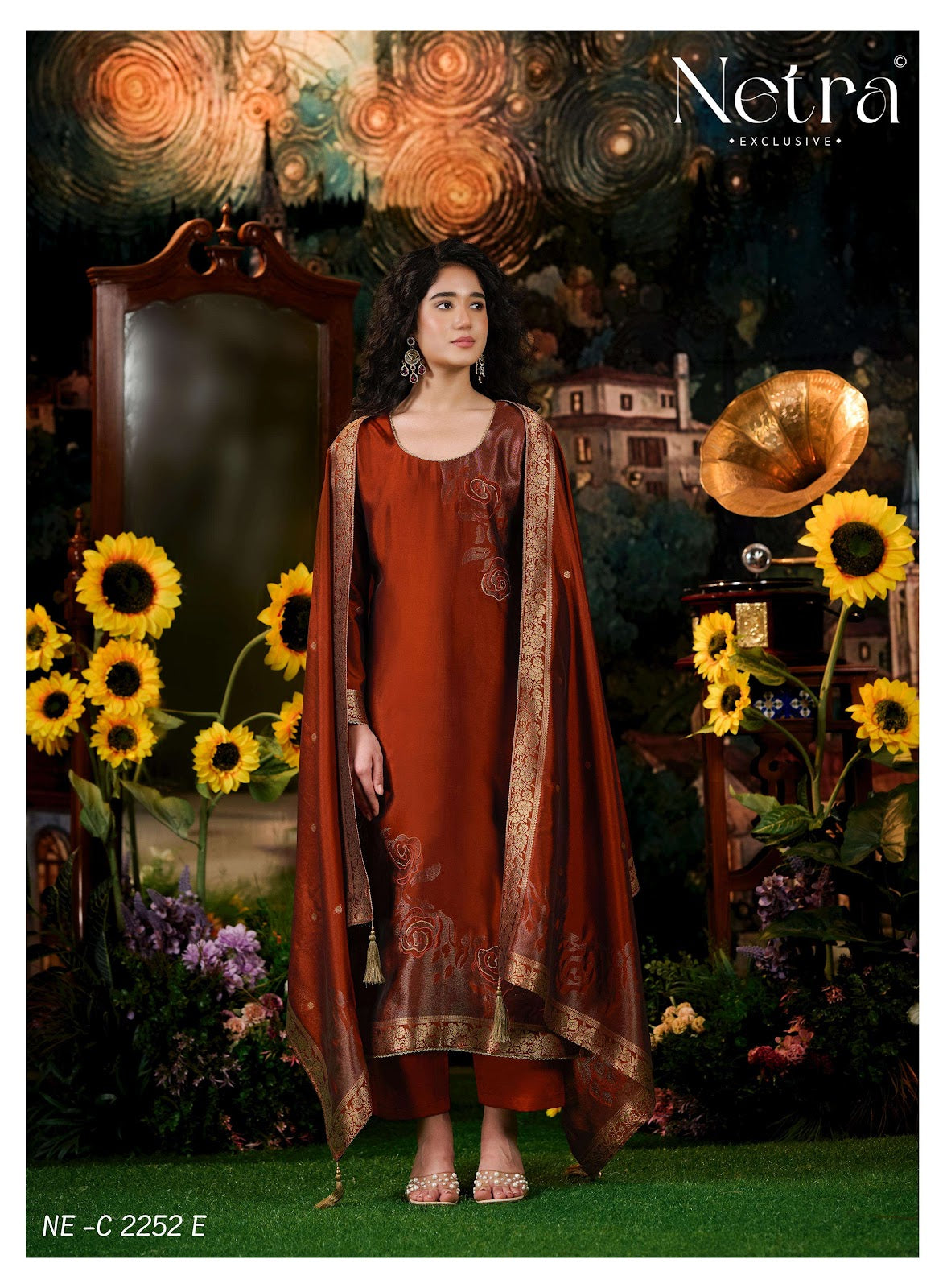 Hiva Vol 2 Netra Woven Silk Pant Style Suits Wholesale Rate