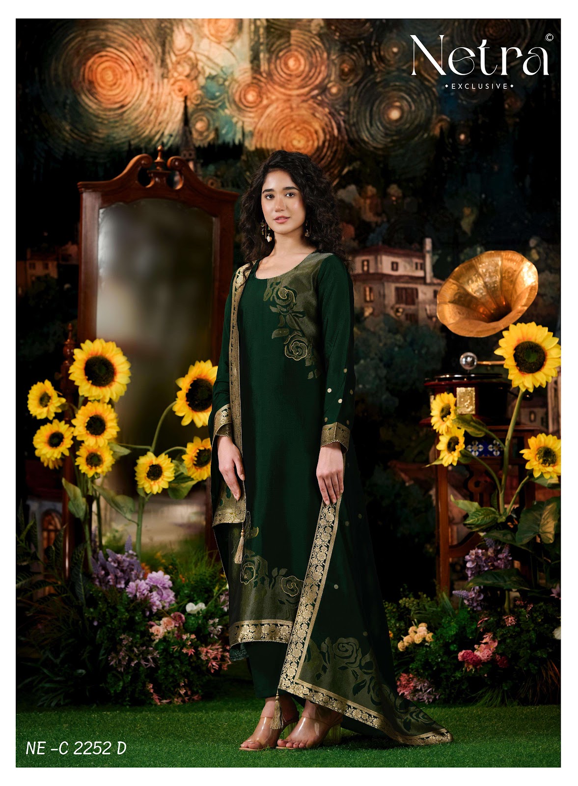 Hiva Vol 2 Netra Woven Silk Pant Style Suits Wholesale Rate