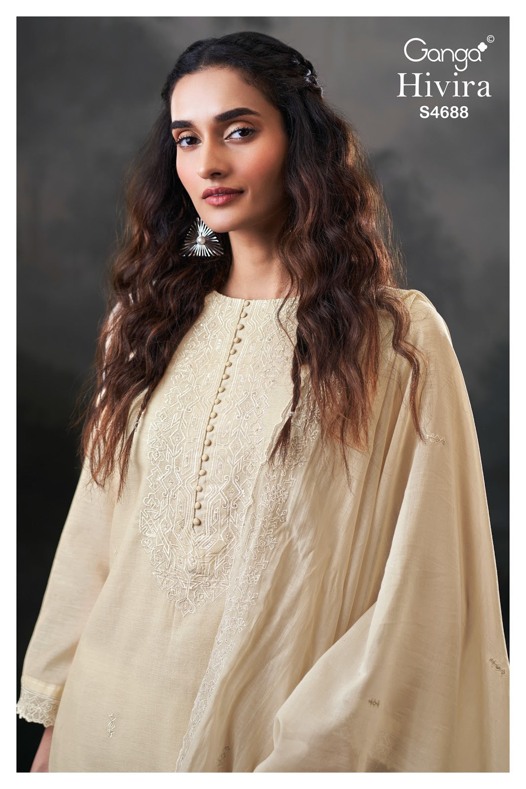 Hivira 4688 Ganga Mul Chanderi Plazzo Style Suits Supplier Ahmedabad