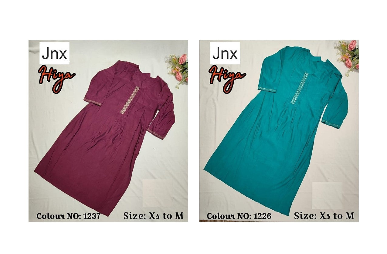 Hiya Jnx Bombay Kurti With Pocket Wholesale