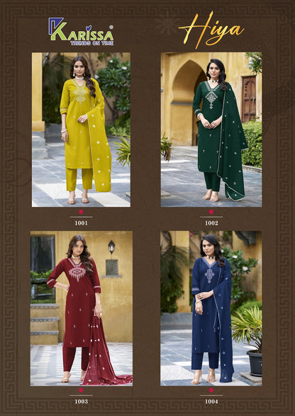 Hiya Karissa Cotton Readymade Pant Style Suits Exporter Gujarat
