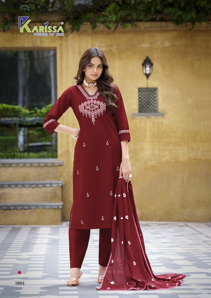 Hiya Karissa Cotton Readymade Pant Style Suits Exporter Gujarat