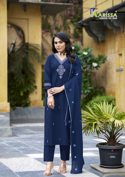 Hiya Karissa Cotton Readymade Pant Style Suits Exporter Gujarat