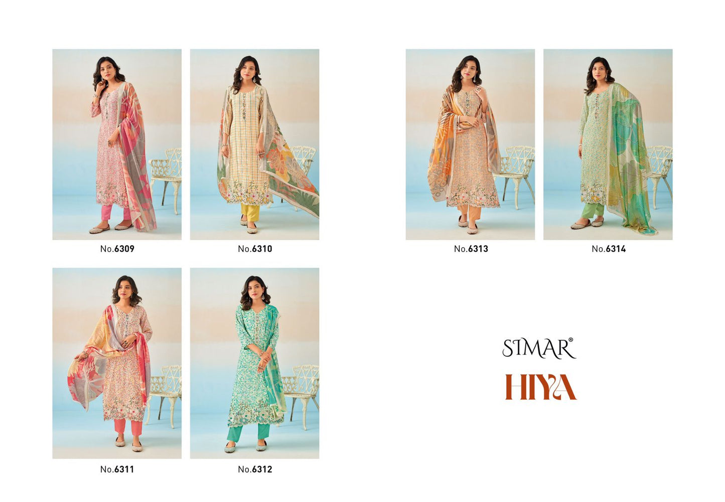 Hiya Simar Viscose Muslin Pant Style Suits Wholesale Price
