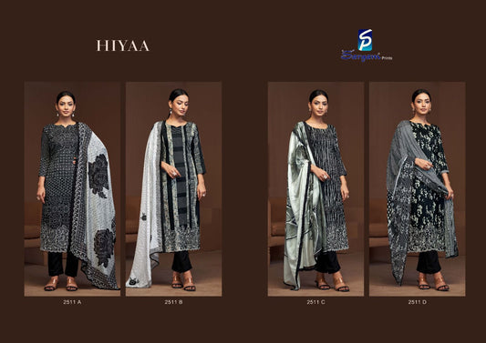 Hiyaa Sargam Prints Pure Jam Pant Style Suits Supplier Ahmedabad