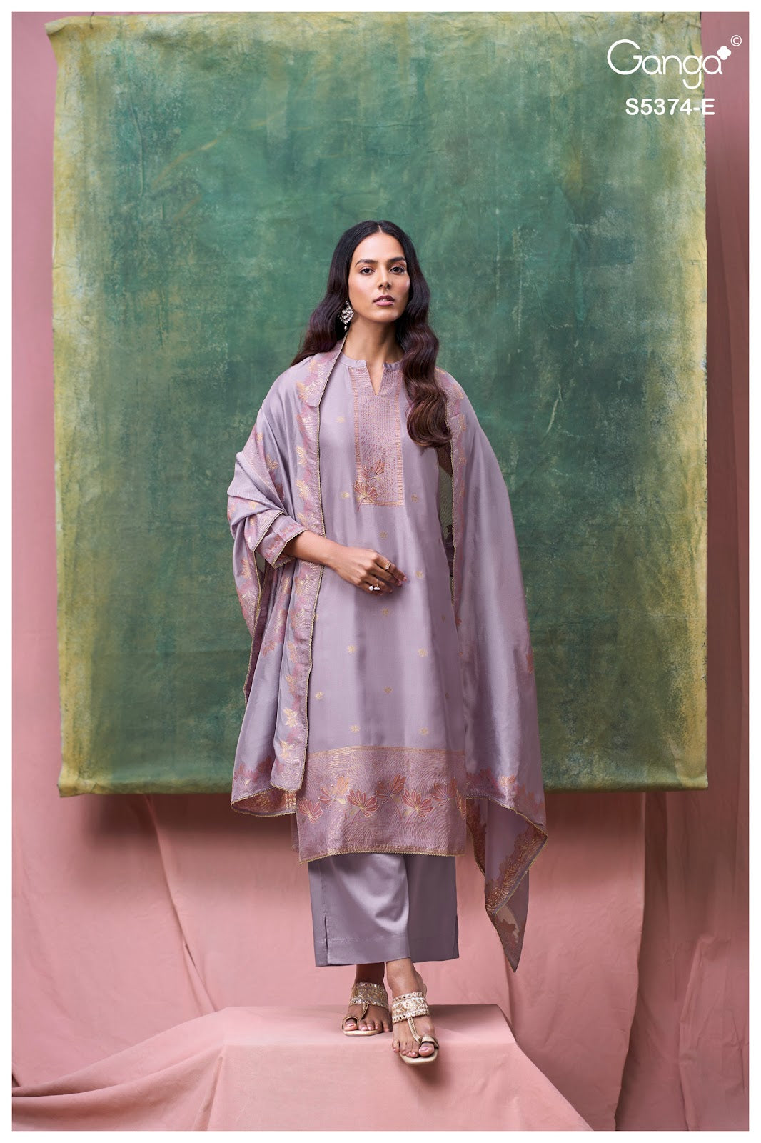 Hiyana S5374 Ganga Woven Silk Pant Style Suits Manufacturer