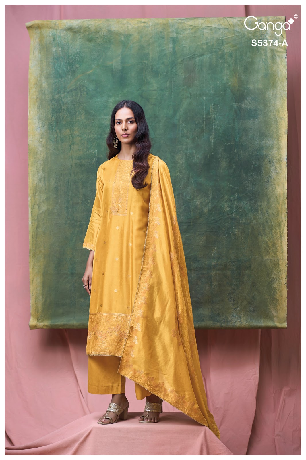 Hiyana S5374 Ganga Woven Silk Pant Style Suits Manufacturer