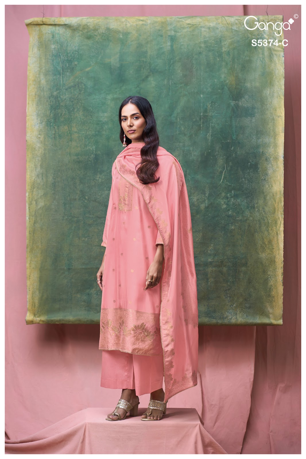 Hiyana S5374 Ganga Woven Silk Pant Style Suits Manufacturer