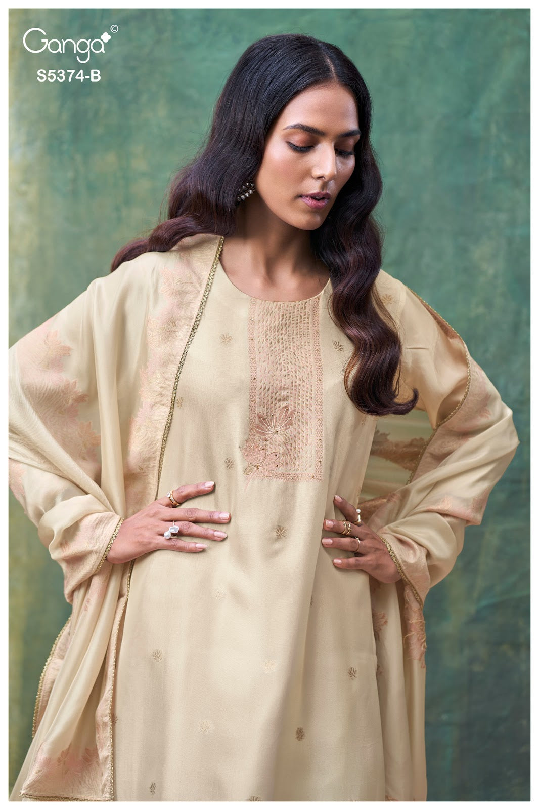 Hiyana S5374 Ganga Woven Silk Pant Style Suits Manufacturer
