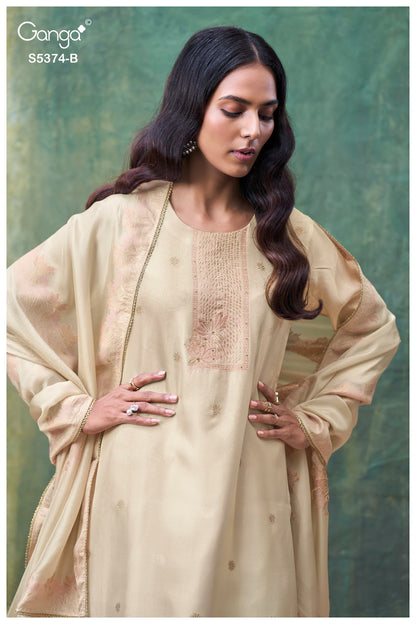 Hiyana S5374 Ganga Woven Silk Pant Style Suits Manufacturer
