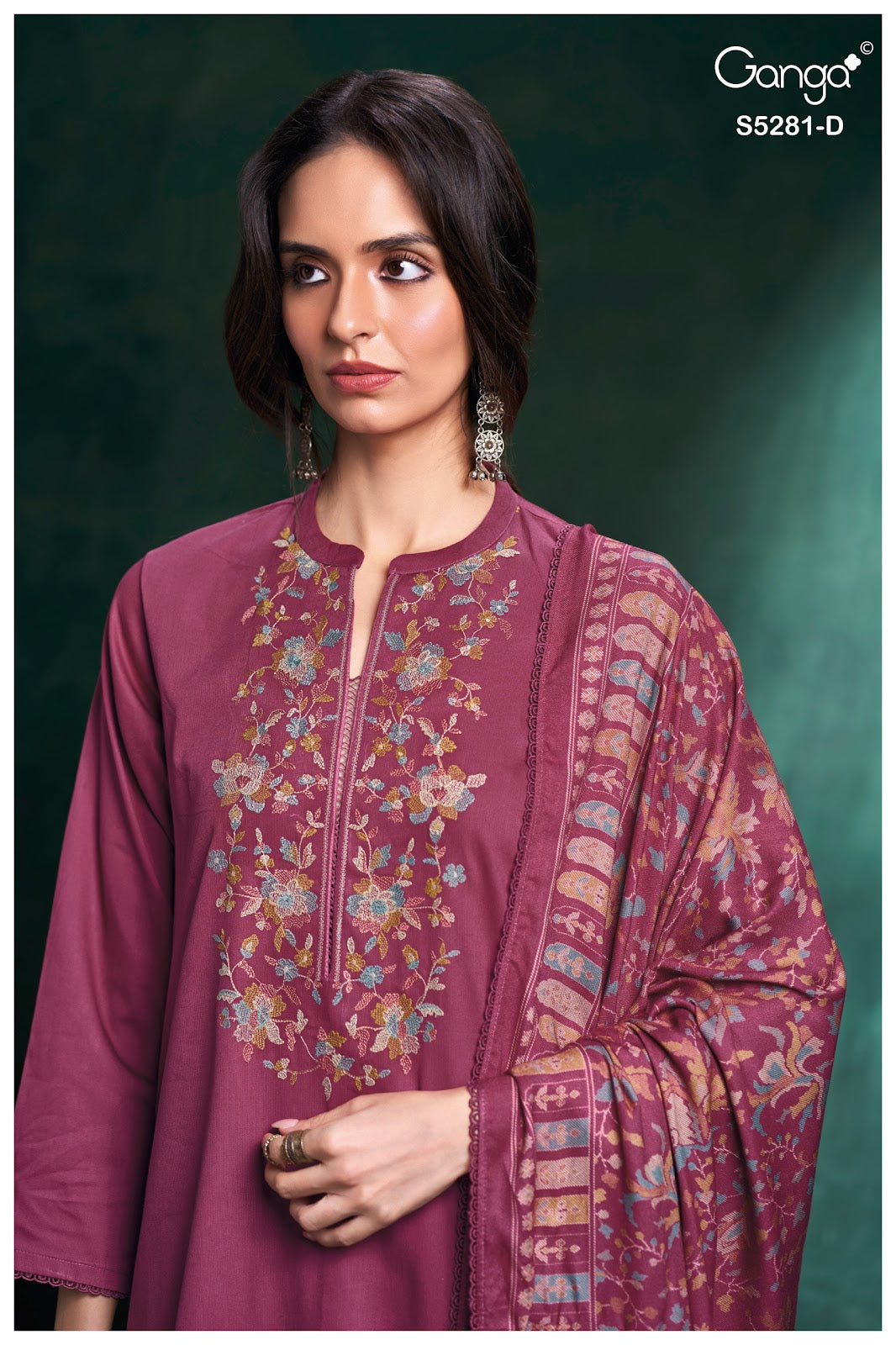 Hiyasha S5281 Ganga Corduroy Plazzo Style Suits Wholesaler