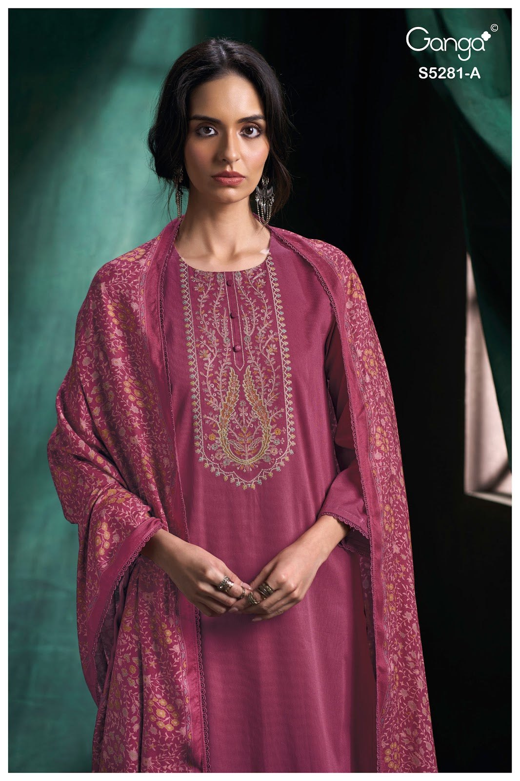 Hiyasha S5281 Ganga Corduroy Plazzo Style Suits Wholesaler
