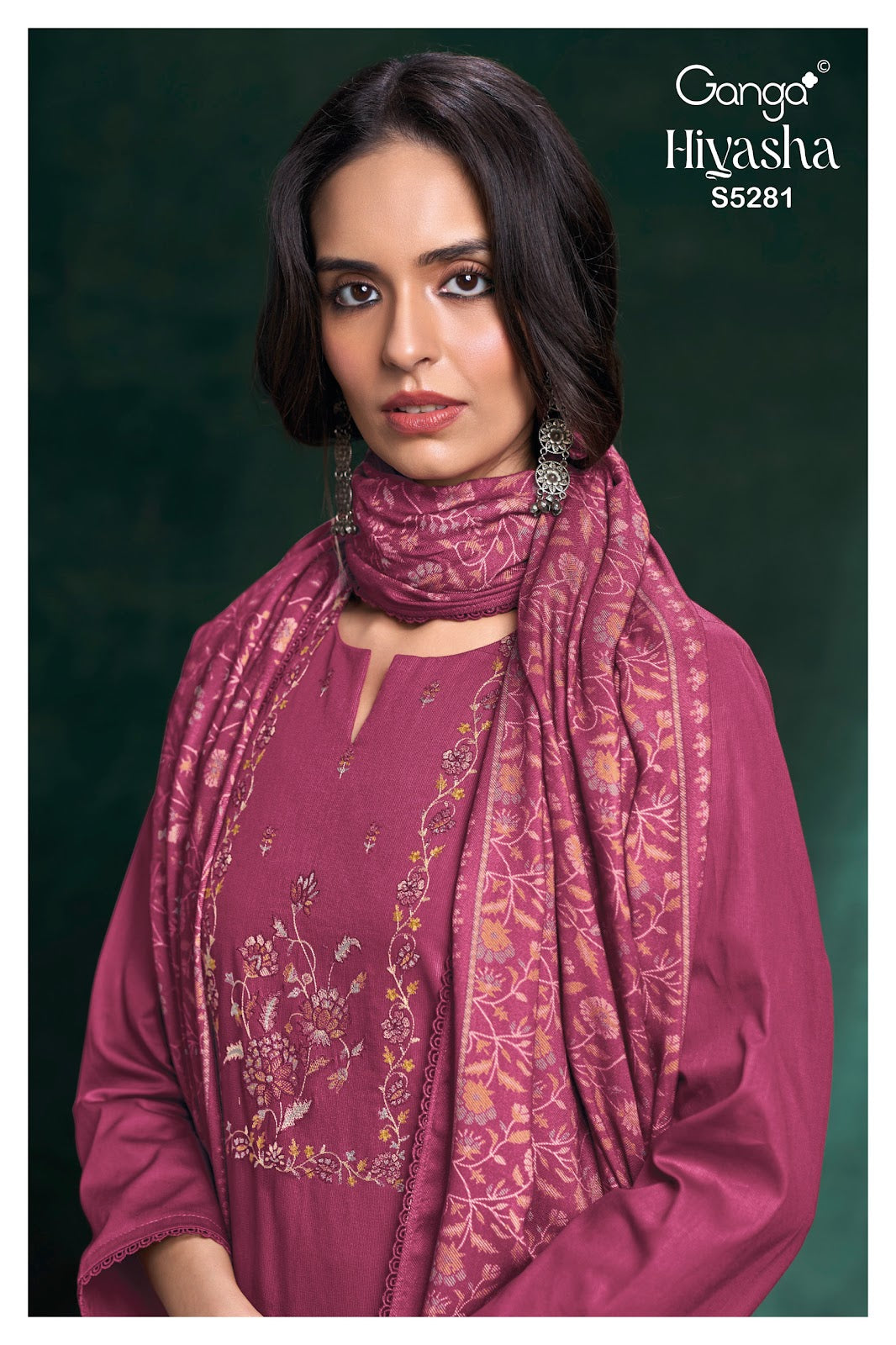 Hiyasha S5281 Ganga Corduroy Plazzo Style Suits Wholesaler
