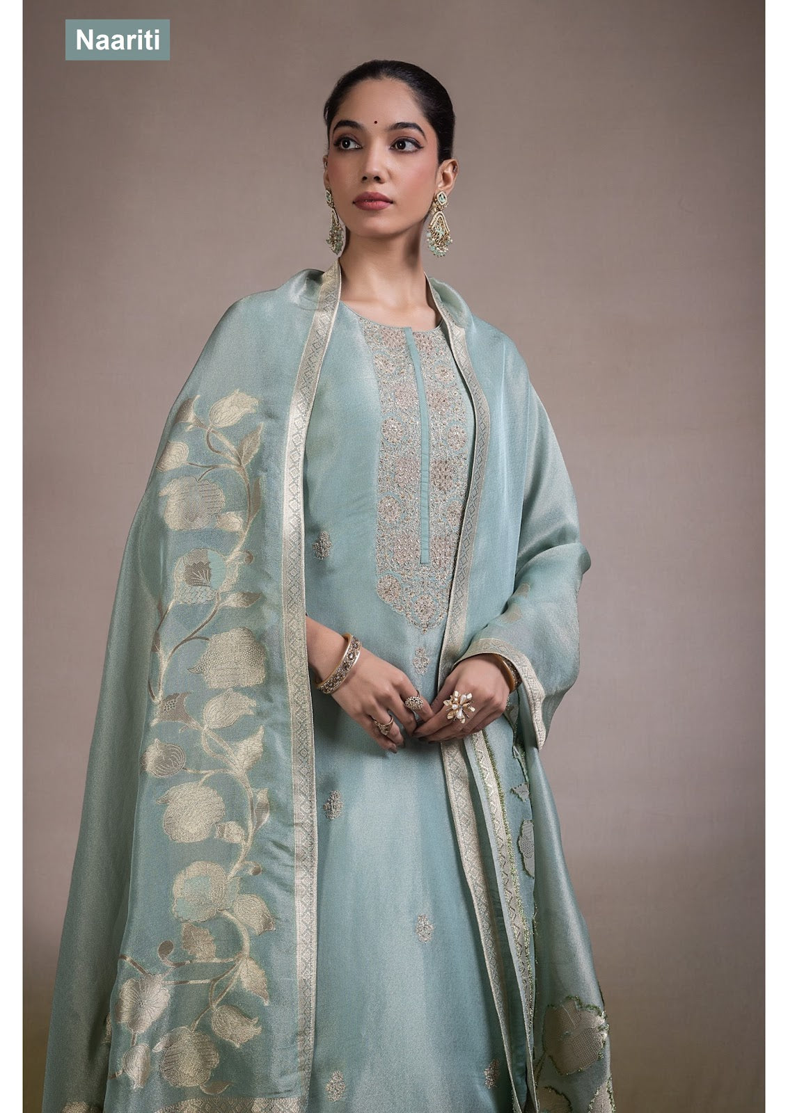 Hizaq 2818 Naariti Silk Jacquard Pant Style Suits Supplier