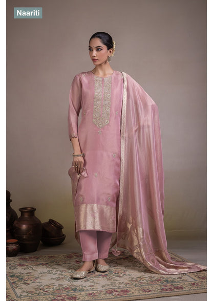 Hizaq 2818 Naariti Silk Jacquard Pant Style Suits Supplier