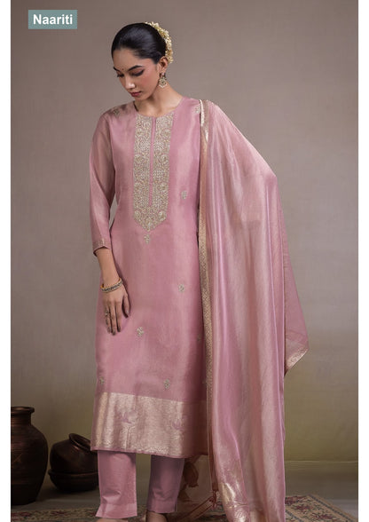 Hizaq 2818 Naariti Silk Jacquard Pant Style Suits Supplier