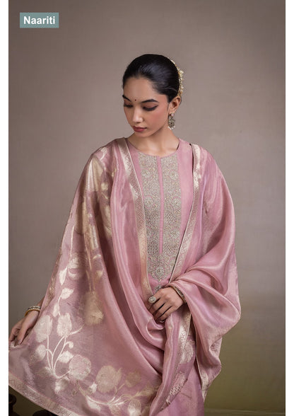Hizaq 2818 Naariti Silk Jacquard Pant Style Suits Supplier