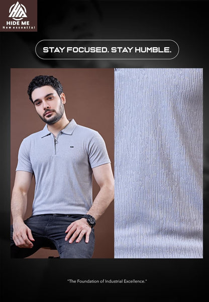 Hm 146 Hide Me Jacquard Knit Mens Tshirts Wholesaler Gujarat