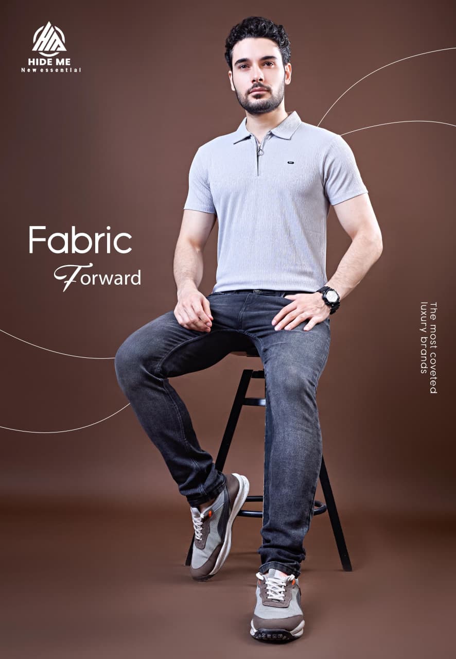 Hm 146 Hide Me Jacquard Knit Mens Tshirts Wholesaler Gujarat