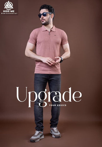 Hm 146 Hide Me Jacquard Knit Mens Tshirts Wholesaler Gujarat